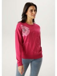 Aniston Sweter w kolorze bordowym rozmiar: 44. Czerwone swetry Aniston, bez wzorów, bez ramiączek. Za 173.99 zł.