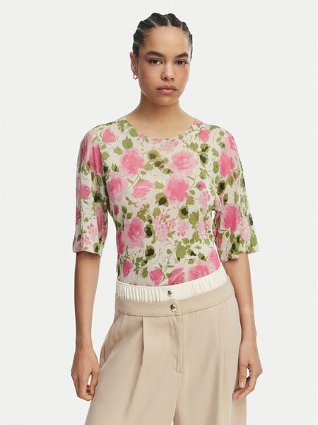 Liu Jo Sweter WA6422 MA71N Różowy Regular Fit. Czerwone swetry Liu Jo, m, bez wzorów, z wiskozy, bez ramiączek. Za 379.99 zł.