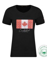 Canadian Peak Koszulka "Jwildeak" w kolorze czarnym rozmiar: XL. Czarne bluzki Canadian Peak, xl, bez wzorów, z bawełny, bez kołnierzyka, bez ramiączek. Za 39.58 zł.