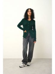 AUTHENTIC CASHMERE Kaszmirowy kardigan "Caron" w kolorze ciemnozielonym rozmiar: XXL. Zielone kardigany AUTHENTIC CASHMERE, xxl, bez wzorów, z kaszmiru. Za 361.02 zł.