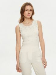 Marciano Guess Top 5RGR47 5821Z Écru Regular Fit. Topy Marciano Guess, m, z aplikacjami, z wiskozy, bez kołnierzyka, bez ramiączek. Za 289.99 zł.