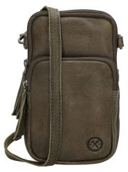 HIDE & STITCHES Skórzana torebka w kolorze khaki na telefon - 10 x 17 x 4 cm rozmiar: onesize. Brązowe torby na ramię HIDE & STITCHES, bez wzorów, z materiału, przez ramię, bez dodatków. Za 130.99 zł.