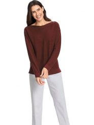 WITT WEIDEN Sweter w kolorze czerwonym rozmiar: 46. Czerwone swetry WITT WEIDEN, bez wzorów, ze splotem, bez ramiączek. Za 79.21 zł.