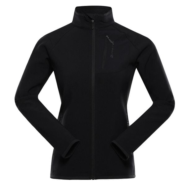 Bluza damska turystyczna szybkoschnąca Alpine Pro Morwa. Czarne bluzy Alpine Pro, l, bez wzorów, z elastanu, bez kaptura. Za 209.00 zł.