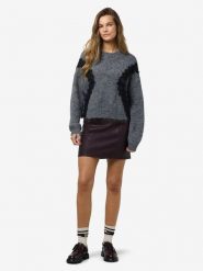 Noisy may Sweter w kolorze szarym rozmiar: S. Szare swetry Noisy may, s, bez wzorów, bez ramiączek. Za 127.65 zł.