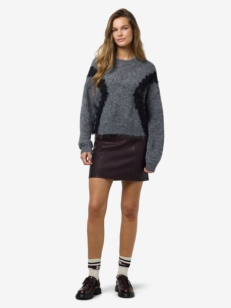 Noisy may Sweter w kolorze szarym rozmiar: L. Szare swetry Noisy may, l, bez wzorów, bez ramiączek. Za 126.99 zł.