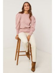 Soft Cashmere Sweter w kolorze jasnoróżowym rozmiar: 38/40. Różowe swetry Soft Cashmere, z aplikacjami, z kaszmiru, bez ramiączek. Za 143.56 zł.