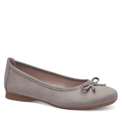 Baleriny Jana. Szare baleriny JANA, bez wzorów, bez obcasa. Za 119.99 zł.