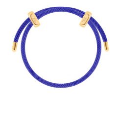 Bransoletka Liana, pozłacana w kolorze ciemnoniebieskim. Niebieskie bransoletki Lilou, pozłacane. Za 139.00 zł.