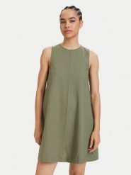 Tommy Jeans Sukienka letnia DW0DW22343 Zielony A-Line Fit. Zielone sukienki Tommy Jeans, na lato, xl, bez wzorów, z jeansu, bez kołnierzyka, bez ramiączek. Za 409.99 zł.