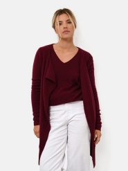 Just Cashmere Kaszmirowy kardigan "Brooke" w kolorze bordowym rozmiar: M. Czerwone kardigany Just Cashmere, m, bez wzorów, z kaszmiru. Za 478.99 zł.