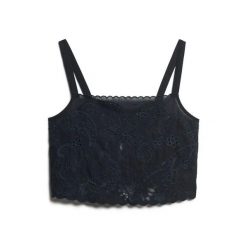Damski haftowany tank top Superdry Ibiza. Niebieskie bielizna sportowa Superdry, bez wzorów. Za 283.95 zł.