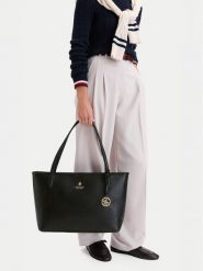 Beverly Hills Polo Club Torebka CEO-BHPC-L-013-10 Czarny. Czarne shopper Beverly Hills Polo Club, bez wzorów, ze skóry, bez dodatków. Za 219.99 zł.