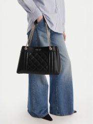 Nine West Torebka EO-Lafayette Luxe-LDA8706 Czarny. Czarne torebki klasyczne Nine West, bez wzorów, z materiału, bez dodatków. Za 299.99 zł.