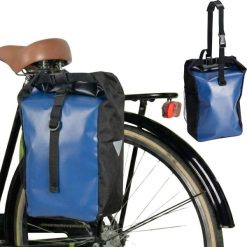 Sakwa torba pojedyncza rowerowa XqmaxPro 13,5L na bagażnik wodoodporna. Czerwone torby na ramię XQ MAX, bez wzorów, z materiału, biznesowe, na ramię, bez dodatków. Za 35.98 zł.
