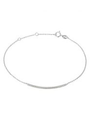 DIA DIAMONDS Srebrna bransoletka z diamentami rozmiar: onesize. Szare bransoletki DIA DIAMONDS, z diamentem, srebrne. Za 339.00 zł.