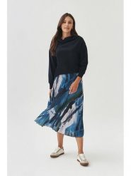 TATUUM Spódnica w kolorze czarno-biało-niebieskim rozmiar: XL. Białe spódnice Tatuum, xl, bez wzorów, midi, rozkloszowane. Za 171.28 zł.