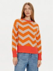Frieda & Freddies Sweter 3307 Pomarańczowy Regular Fit. Brązowe swetry Frieda & Freddies, bez wzorów, z wiskozy, bez ramiączek. Za 259.99 zł.