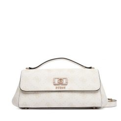 Torebka Guess. Białe listonoszki Guess, z aplikacjami, bez dodatków. Za 525.99 zł.
