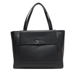 Torebka Calvin Klein. Czarne shopper Calvin Klein, bez wzorów, bez dodatków. Za 699.99 zł.