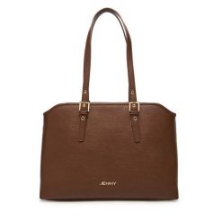 Torebka JENNY. Brązowe torebki klasyczne Jenny, bez wzorów, bez dodatków. Za 159.99 zł.