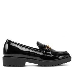 Lordsy DeeZee. Czarne lordsy DeeZee, bez wzorów, bez obcasa, bez zapięcia. Za 129.99 zł.