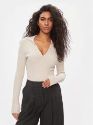 ONLY Sweter Minna 15309345 Beżowy Regular Fit. Brązowe swetry Only, s, bez wzorów, z syntetyku, bez ramiączek. Za 139.99 zł.
