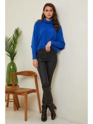 Joséfine Sweter "Karcag" w kolorze niebieskim rozmiar: S. Niebieskie golfy Joséfine, s, bez wzorów, z kaszmiru, bez ramiączek. Za 165.99 zł.