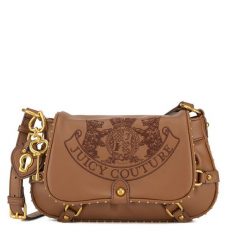 Torebka Juicy Couture. Brązowe listonoszki Juicy Couture, bez wzorów, bez dodatków. Za 319.99 zł.
