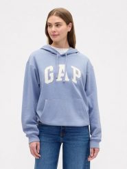 GAP Bluza w kolorze błękitnym rozmiar: L. Niebieskie bluzy GAP, l, bez wzorów, z kapturem. Za 108.49 zł.