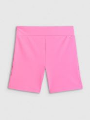 4F Legginsy krótkie dzianinowe damskie - różowe S. Czerwone legginsy 4f, s, bez wzorów, z dzianiny, krótkie. Za 69.99 zł.