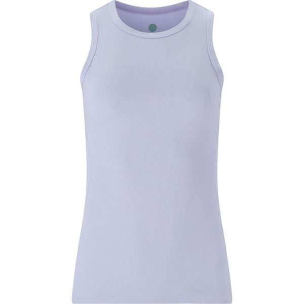 Damski tank top Athlecia Madilyn. Fioletowe topy Athlecia, bez wzorów, bez kołnierzyka, bez ramiączek. Za 124.50 zł.