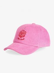Czapka z daszkiem damska Rip Curl Icons Of Surf Cap. Czerwone czapki Rip Curl, bez wzorów, z bawełny, eleganckie. Za 109.99 zł.