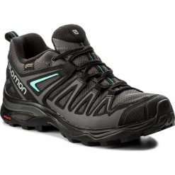 Trekkingi SALOMON - X Ultra 3 Prime Gtx W GORE-TEX 402462 21 W0 Magnet/Black/Atlantis. Szare trekkingi Salomon, z gore-texu, outdoorowe. W wyprzedaży za 389.00 zł.