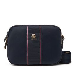 Torebka Tommy Hilfiger. Niebieskie listonoszki TOMMY HILFIGER, bez wzorów, bez dodatków. Za 239.99 zł.