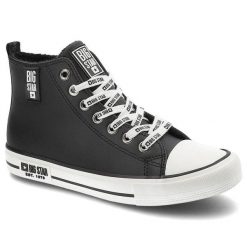 Czarne Trampki Big Star Damskie Ocieplane Buty. Czarne trampki Big Star, z aplikacjami, z puchu, bez zapięcia. Za 159.00 zł.