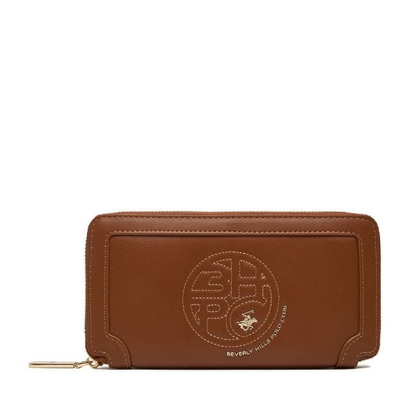 Portfel Beverly Hills Polo Club. Brązowe portfele Beverly Hills Polo Club, bez wzorów. Za 129.99 zł.