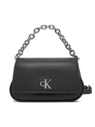 Calvin Klein Jeans Torebka Minimal Monogram Shoulder Bag20 LV04K3134G Czarny. Czarne listonoszki Calvin Klein Jeans, bez wzorów, z jeansu, bez dodatków. Za 289.99 zł.
