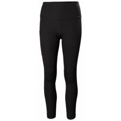 Legginsy damskie Helly Hansen 7/8 constructed. Czarne legginsy Helly Hansen, m, bez wzorów. W wyprzedaży za 207.50 zł.