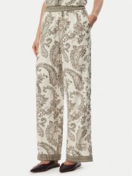 ONLY Spodnie materiałowe Liana Leya 15373650 Kremowy Regular Fit. Białe spodnie materiałowe Only, xl, bez wzorów, ze lnu. Za 113.99 zł.