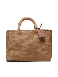 Manebi Torebka Sunset Bag Large V 2.2 AB Beżowy. Brązowe torebki klasyczne Manebi, bez wzorów, z tworzywa sztucznego, bez dodatków. Za 1,259.00 zł.
