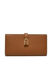 Furla Duży Portfel Damski Flow Continental Bifold WP00402-BX2045-RY000 Brązowy. Brązowe portfele Furla, bez wzorów, ze skóry. Za 829.99 zł.