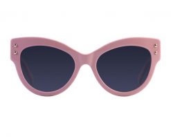 Okulary przeciwsłoneczne damskie, kocie oczy, różowe. Czerwone okulary przeciwsłoneczne Elixa, bez wzorów. Za 379.00 zł.