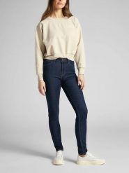 Lee Dżinsy - Slim fit - w kolorze granatowym rozmiar: W32/L33. Niebieskie jeansy Lee, l, bez wzorów. Za 157.35 zł.