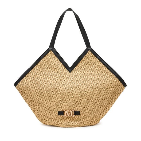 Torebka Max Mara Beachwear. Brązowe torebki klasyczne Max Mara Beachwear, bez wzorów, bez dodatków. Za 678.99 zł.