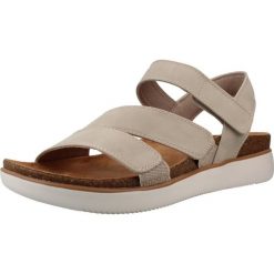Sandały SKECHERS 163252S Szary. Szare sandały Skechers, bez wzorów, z materiału, bez obcasa, bez zapięcia. Za 229.99 zł.