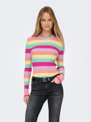 ONLY Sweter "Louisa" ze wzorem rozmiar: XS. Swetry Only, xs, bez wzorów, prążkowane, bez ramiączek. Za 66.16 zł.