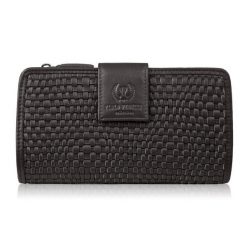 Duży portfel damski ciemnobrązowy handmade z ochroną RFID Paolo Peruzzi AY-08-BR. Brązowe portfele PAOLO PERUZZI, bez wzorów, ze skóry. Za 89.00 zł.