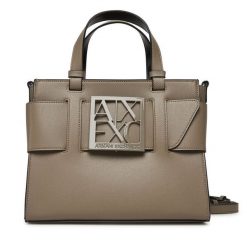 Torebka Armani Exchange. Brązowe torebki klasyczne Armani Exchange, bez wzorów, bez dodatków. Za 659.99 zł.