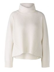 Oui Sweter w kolorze kremowym rozmiar: 40. Brązowe golfy Oui, bez wzorów, bez ramiączek. Za 173.99 zł.